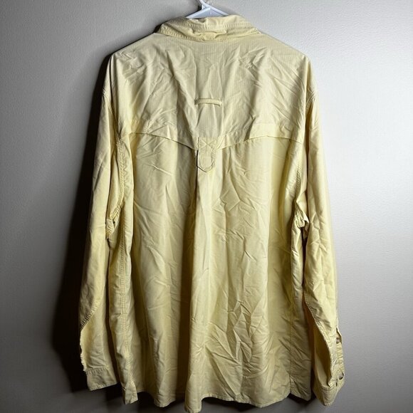 ExOfficio Shirt Mens XL Adventure Vented Utility Flap Pocket Button Long Sleeve - Picture 7 of 12